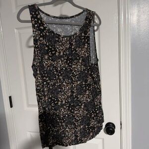 Maurices Black and Silver Tank Top Blouse